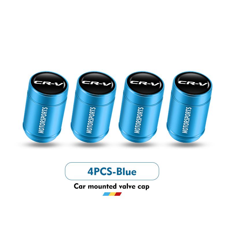4pcs Car Logo Tire Valve Cover Alloy Wheel Tyre Stem Dust Cap For Honda Accord 9 10 9th 10th 2014 2015 2016 2017 2018 2019 cwvc57