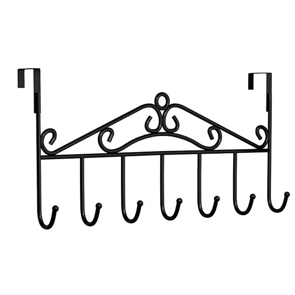 

Behind The Door Hooks Household Storage Wall Hanger Hooks No Punch Coat Rack Home Storage Door Hooks Towel Hanger Rack Organizer чорний