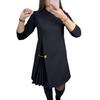 Elegant Autumn Women's Patchwork Long Dress