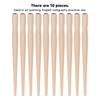 10 Pcs Nib Pen Holder Comfortable Grip Smoother Wooden Comic Pen Nib Holder For Art Painting English Calligraphy Burlywood