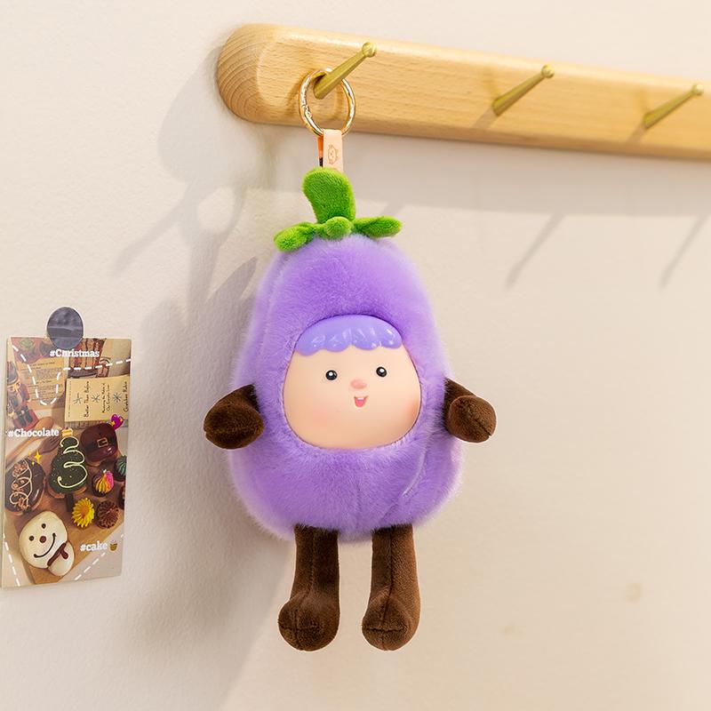 16cm Schattige Fruitpop Aubergine Pluche Speelgoed Maïs Souvenir Toerisme Cadeaus Verjaardag Beschikbaar Grappig Speelgoed 16cm