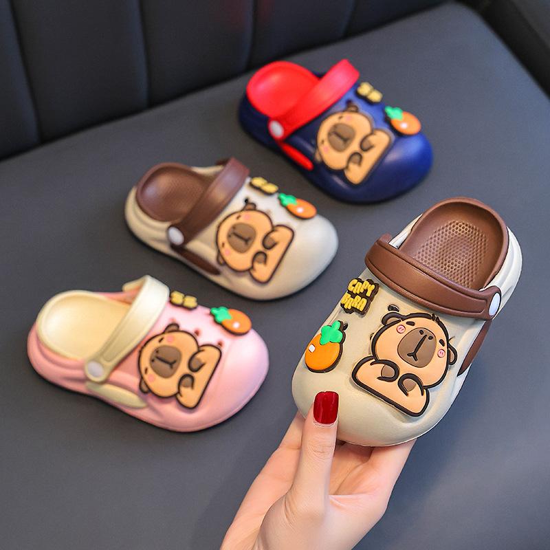 Kapibara children's clogs for boys, new summer indoor sandals for toddlers and girls
