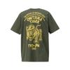 ONITSUKA TIGER Letter Print Animal Pattern Comfortable Breathable Round Neck Short Sleeve T-Shirt Unisex Tops Green 2183B150-300