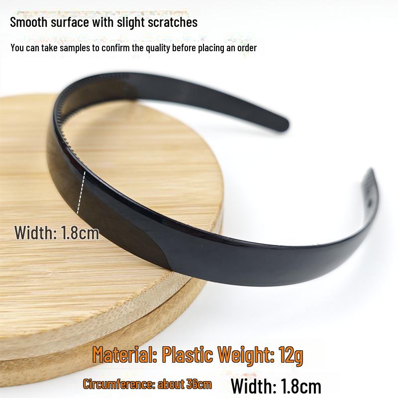 Women's Non-slip Black Headband with Teeth for Face Washing & Facial Masks