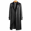 Autumn Long Windbreaker Men's Sheep Coat Knee-length Coat Business Casual Middle-aged Suit Collar Fur Coat