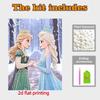 Disney Pearl Painting Frozen Anna and Elsa DIY Pearl Painting Gem Art Pearl Dot Painting Picture Crafts Adult Beginner Gifts Home Decor