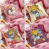 Cute R-Rainbows B-Brite Pillow Case Soft Plush Fabric Double-Sided Printed Cushion Cover Warm Winter Sofa Pillow Case