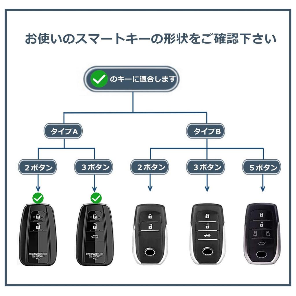 Smart Key Case Key Holder TOYOTA Toyota Key Case Luxury Stylish New Alloy Carbon Fiber Specially Designed Perfect Fit Dustproof Shockproof Four Colors