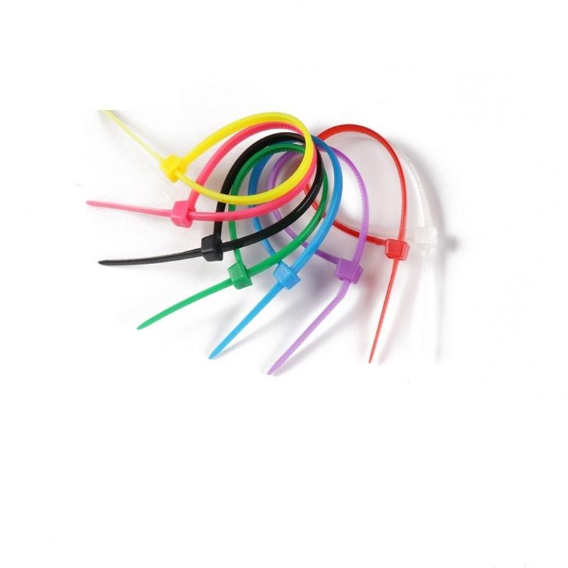 100Pcs/pack 2.5*150mm Colorful Factory Standard Self-locking Plastic Nylon Cable Ties