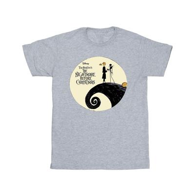 Camiseta masculina de algodão com logotipo do The Nightmare Before Christmas