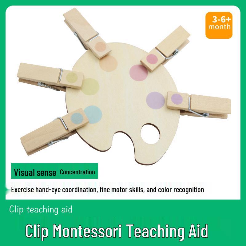 

Montessori Color-Matching Clothespins for Fine Motor Skills Development