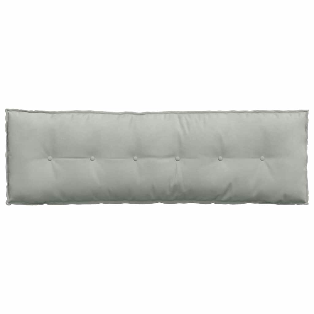 Back Cushion Light Grey 160 x 50 cm Cord Fabric