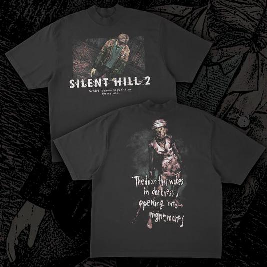 Tshirt Classic Game Silent Hill Tee Summer Casual Oversized Yk Hip Hop Short Sleeves Unisex Womens Clothing Tee
