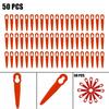 50Pcs Plastic Replacement Blades Spare Parts For STIHL FSA 45 FSA 57 Grass Trimmer Lawn Mower Accessories Garden Tool Parts