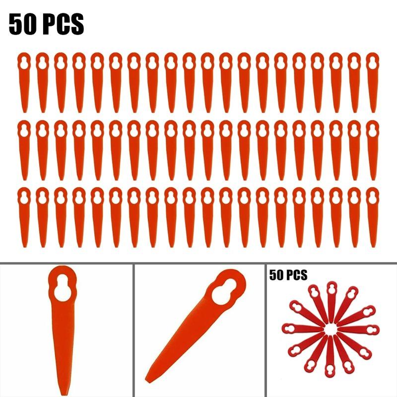 50Pcs Plastic Replacement Blades Spare Parts For STIHL FSA 45 FSA 57 Grass Trimmer Lawn Mower Accessories Garden Tool Parts