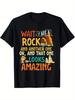 Men's Fashion Trend Round Neck Casual Printed Short Sleeve T-Shirt - Humorous  Wait a Minute, I Saw