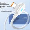 Durability Type C Fast Chargers Cable With 90Degree Angled Design For Smooth Gaming And Longevity Power Delivery Cord