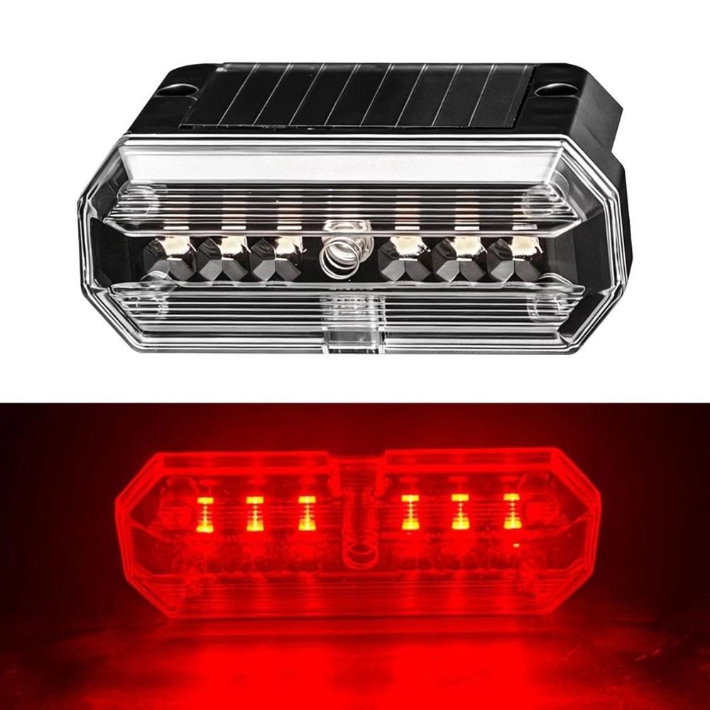 Vibration Activated Vehicle Warning Light Solar Powered Safety Strobe Light  Truck