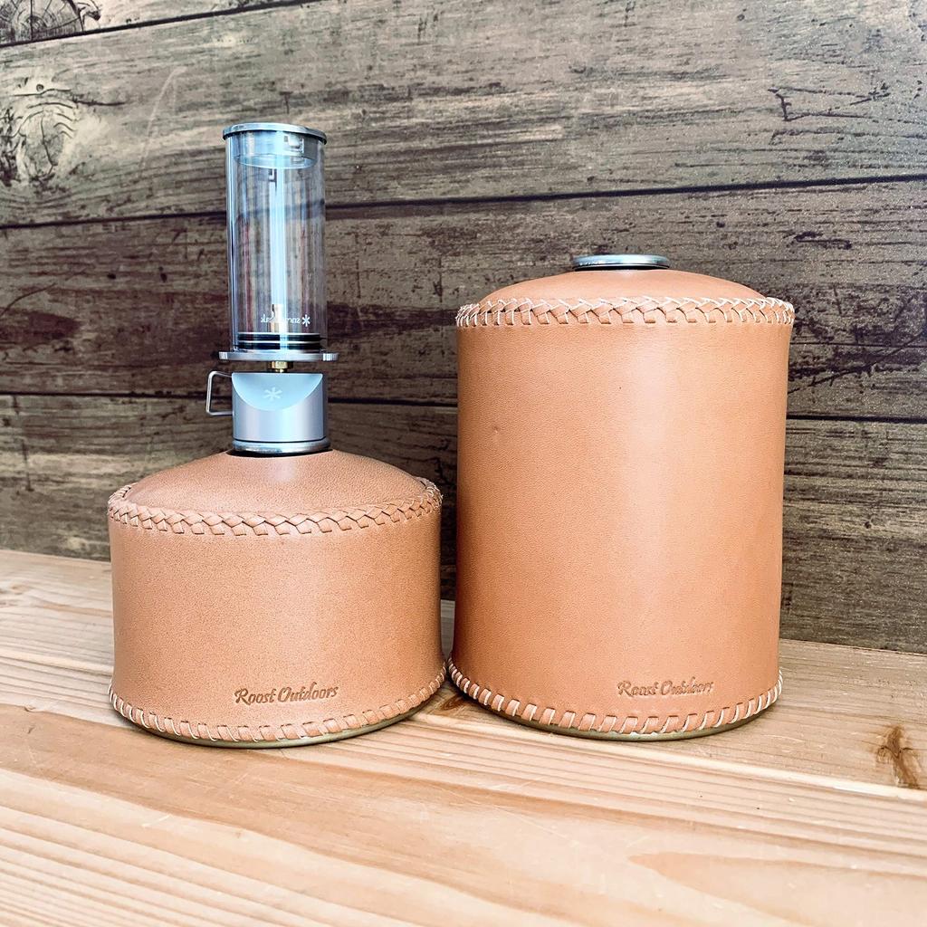 Roost Outdoors [Made from genuine leather] [Intricate double stitching] OD Can Gas Can Cover (Double Stitch Type) Gas Can OD Can Cover Leather Genuine