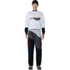 Li Ning Sweatshirts Men's White Crew Neck Moderate Regular AWDRA57-6
