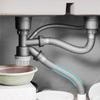 Water Blocking Double Sink Tube Stainless Steel Double Trough Basin  Dishwasher