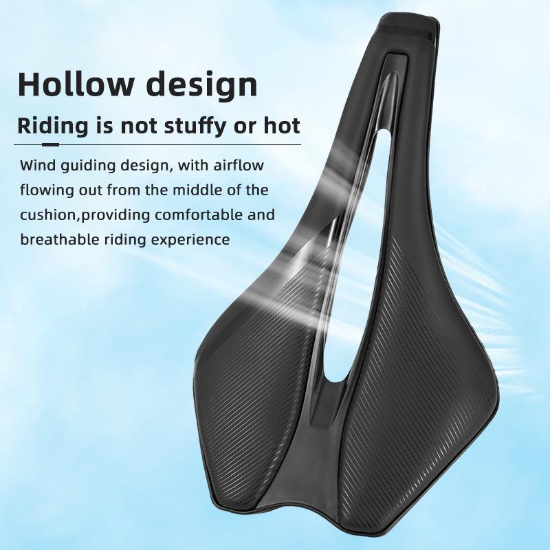 OFFBONDAGE Cycling Saddle MTB Hollowed-out Breathable Shock Absorption Non-slip PU Comfortable Lightweight Bicycle Accessories