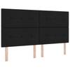 Box Spring Bed with Mattress Black 180 x 200 cm Fabric