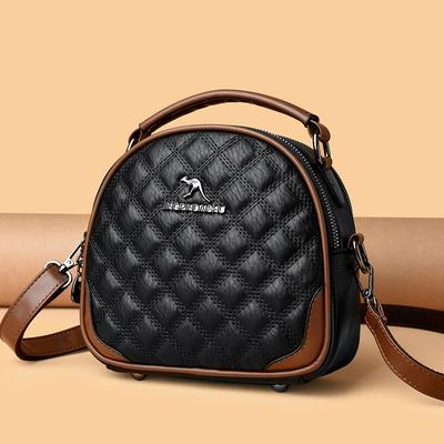 Sac diamant style automne pour femme, polyvalent, pour maman d'âge moyen, sac mobile haut de gamme, sac à bandoulière léger