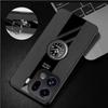 Magnetic Holder Shockproof Cover For Oppo Find X9 X9Pro PU Leather Matte Silicone Shell Soft Frame Bumper Case For Find X9 Pro