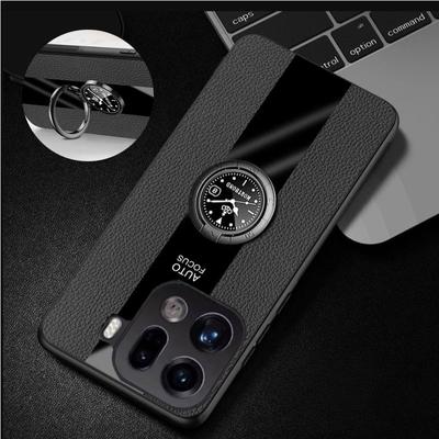 Magnetische Halterung Stoßfeste Hülle Für Oppo Find X9 X9Pro PU Leder Matt Silikonhülle Weicher Rahmen Bumper Case Für Find X9 Pro