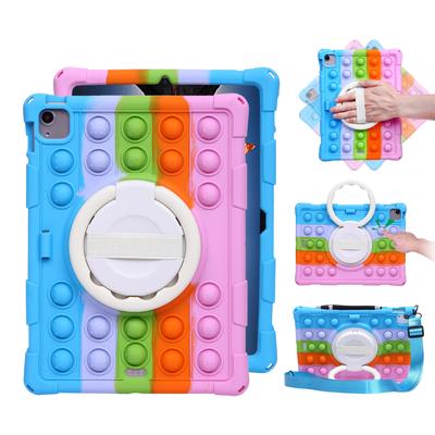Funda para Tablet a Prueba de Golpes para iPad Pro 11 12.9 M2 M1 Soporte Giratorio 360 Correa de Mano Cubierta iPad Air 5 10.9 2022 10ª Air 4 2020 Funda