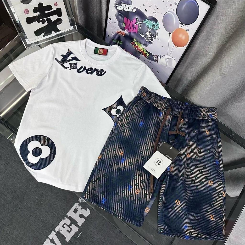 T-shirt décontracté à manches courtes en coton jacquard pour homme - Été 2026