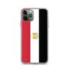 Coque Téléphone – Drapeau De l'Égypte – Compatible iPhone 11 Pro – Étui Souple – Résistant Et Antichoc - Silicone - Pixelforma