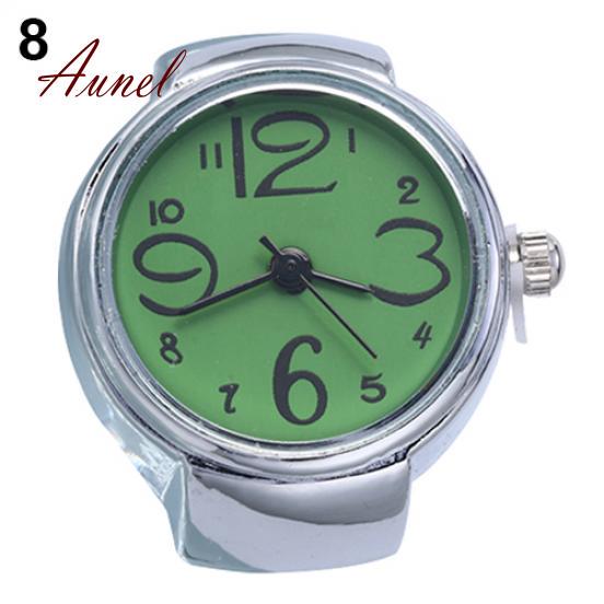 Round Lady Steel Smart Stainless Elastic Quartz Finger Ring Watch