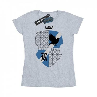 Camiseta de Algodão com Escudo da Corvinal para Mulheres/Senhoras