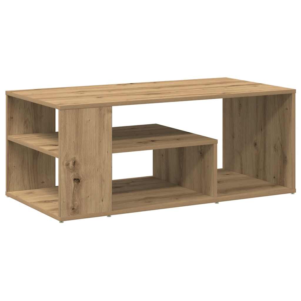 Artisan Oak Coffee Table 100 x 50 x 40 cm Engineered Wood