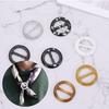 Round Round Belt Buckle Fashion Ladies Silk Buckle Scarf Clips Ring T-shirt Clips Shirt Button Coat Waist Button Clothing Decor