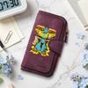 Cute Robot Print Long Wallet Fashionable Portable Multi Card Slot Large Capacity Daily Purse