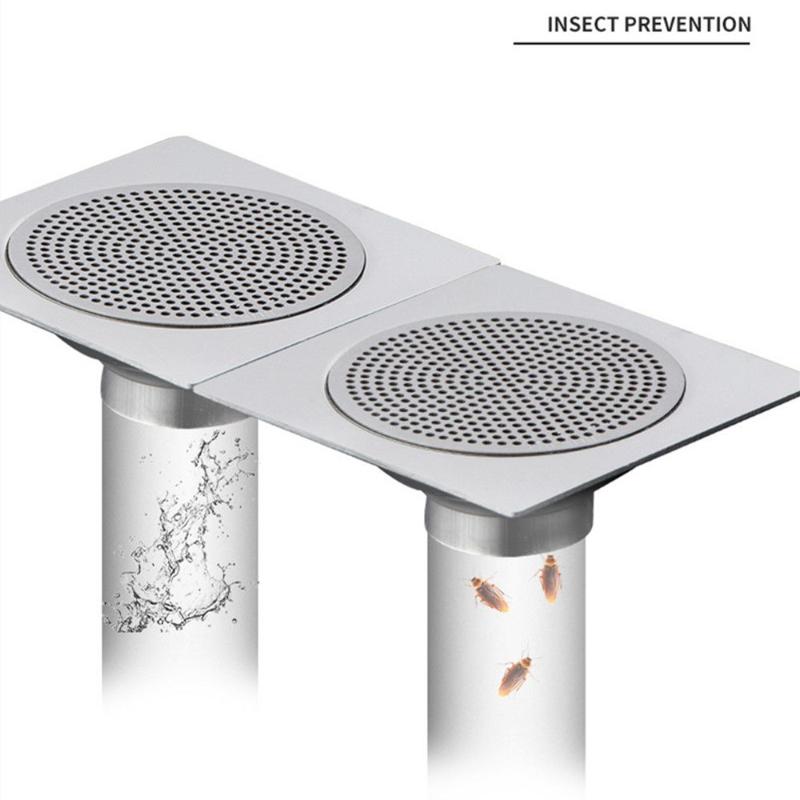 1mm Thick Stainless Steel Floor Drain Net Cover Round Shower Drain Hole Filter Hair Stopper for Kitchen