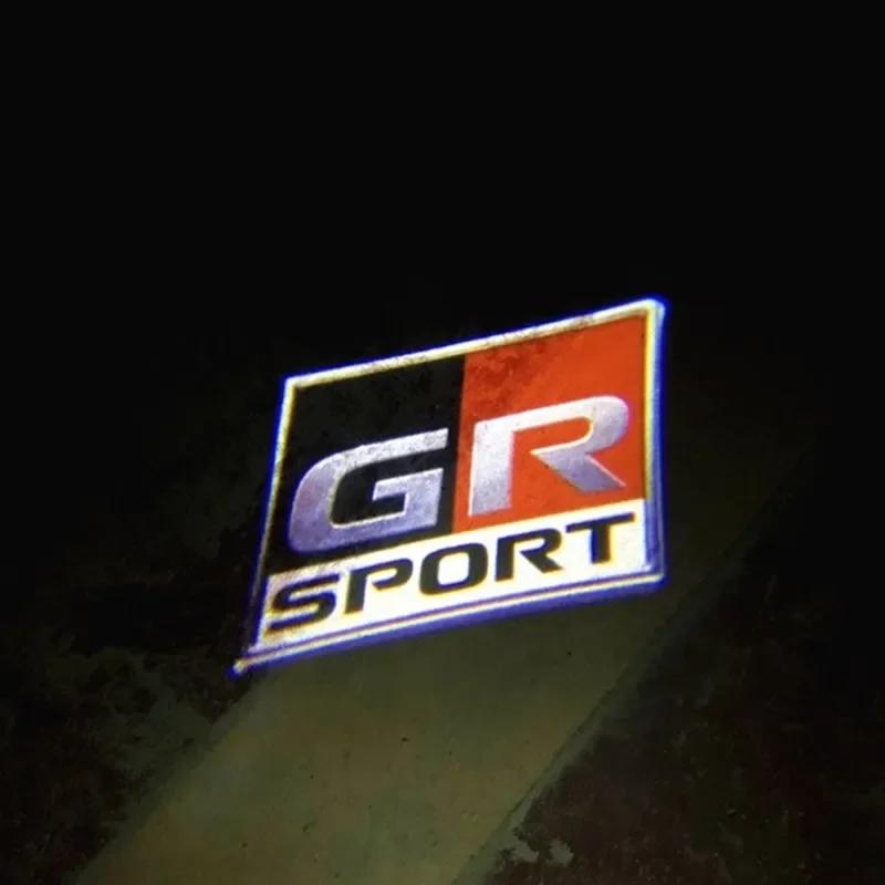 Car Door LED HD Welcome Courtesy Shadow Projector Lamp Logo Light for Toyota GR YARIS Sports CROWN COROLLA REIZ Auto Decorative