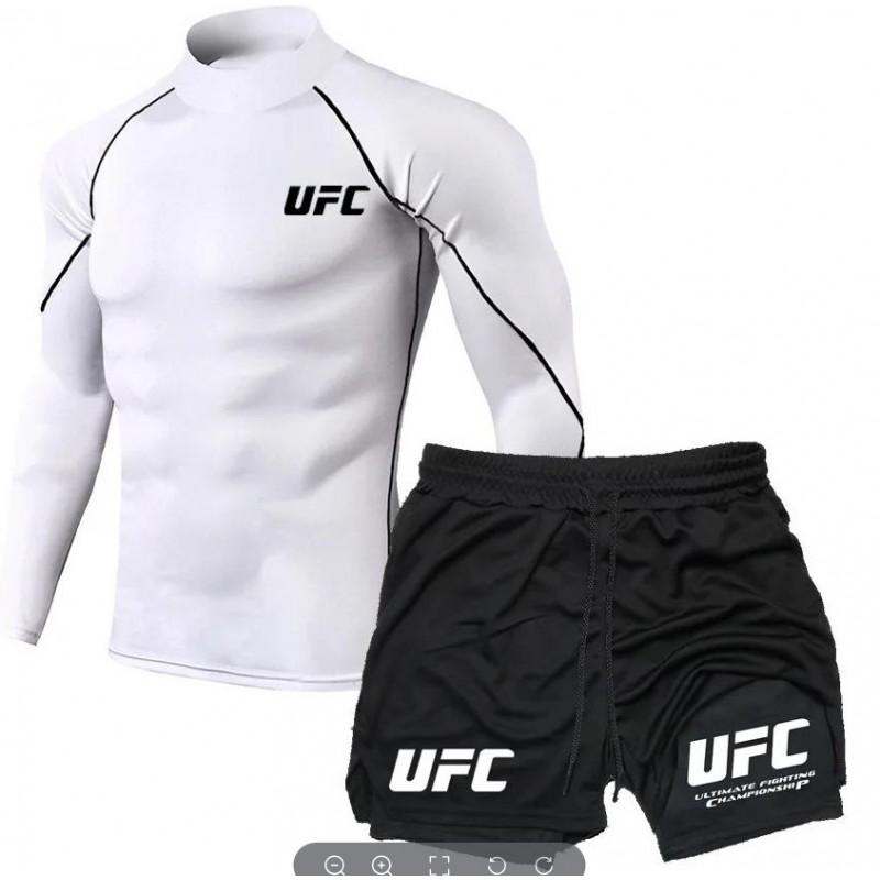 MMA Boxing Shorts Set Men Women - Stretchable Athletic Training Gear Muay Thai Kickboxing Wrestling Fitness