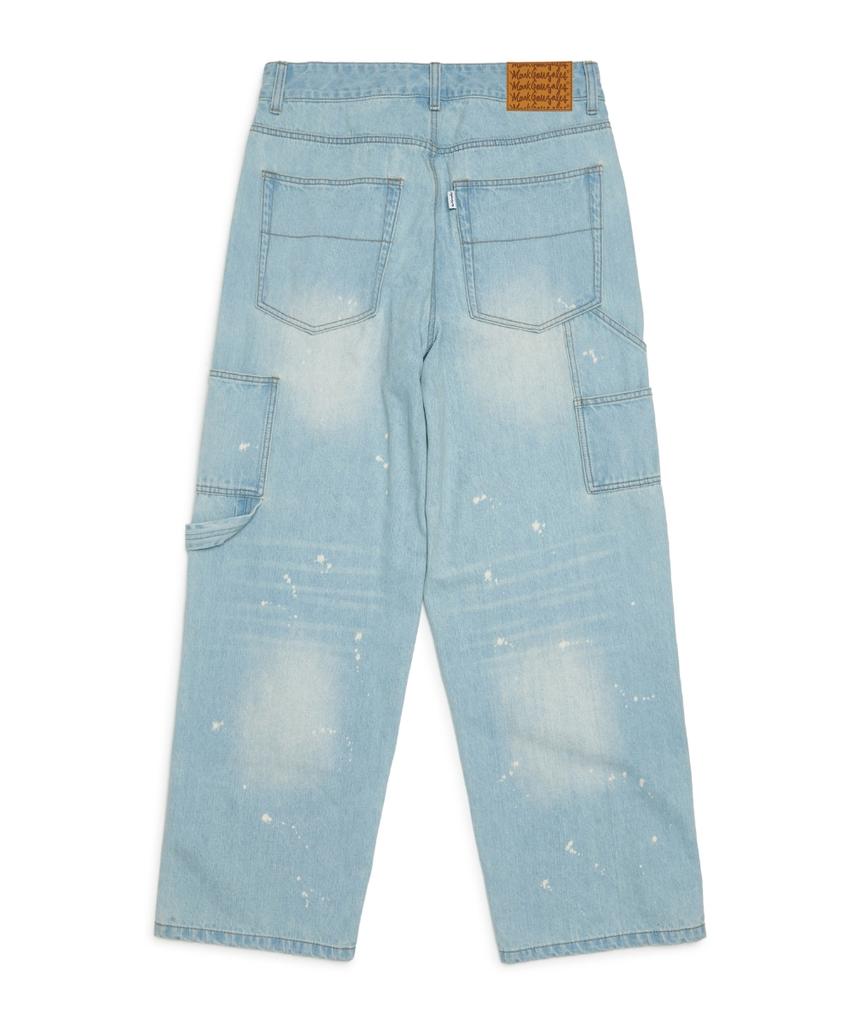 MARK GONZALES Carpenter Bleach Denim Pants - Sky Blue