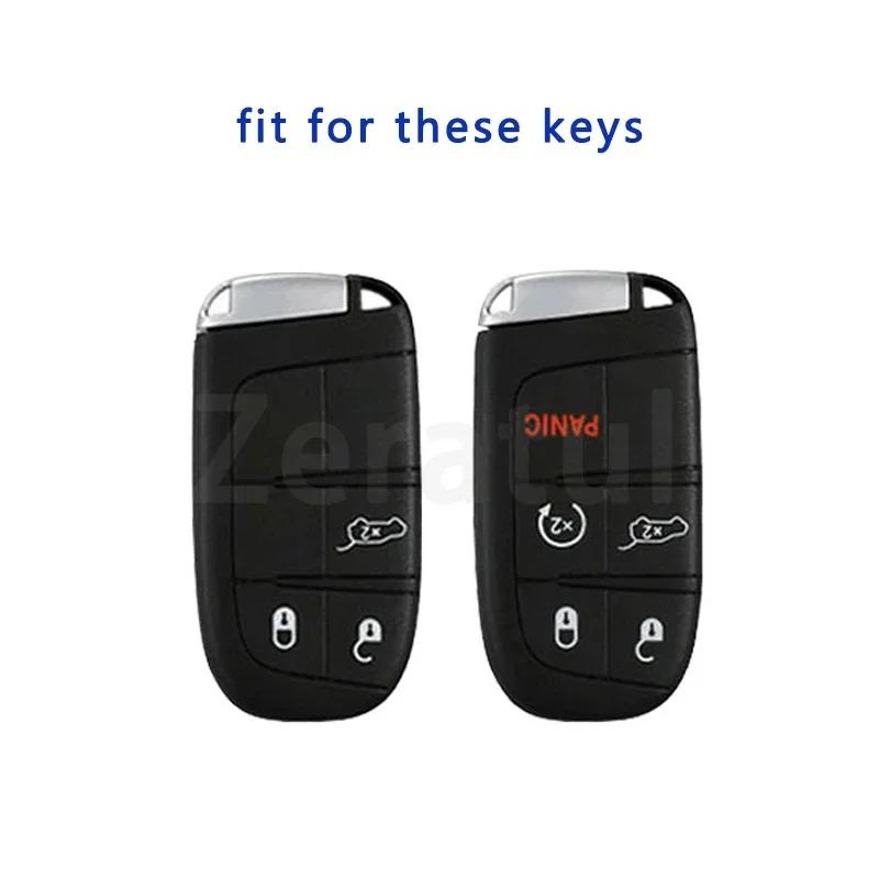 For Jeep Renegade Compass Grand Cherokee For Chrysler 300C Wrangler Dodge Tpu Car Key Cover Case Fob Shell Holder Accessaries