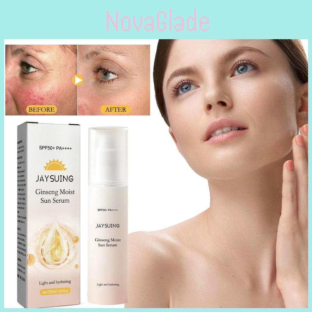 Jaysuing Ginseng Hydrating Protection Essence Lightweight Non Greasy Moisturizer For Natural Makeup Look