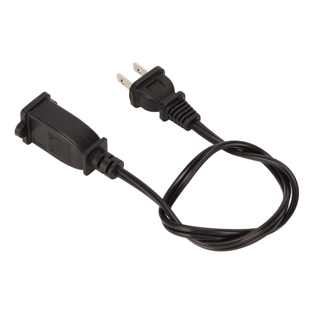 Für NEMA 1 15P zu 1 15R Kabel 2-poliges wasserdichtes flammhemmendes Stromverlängerungskabel 19,7 Zoll