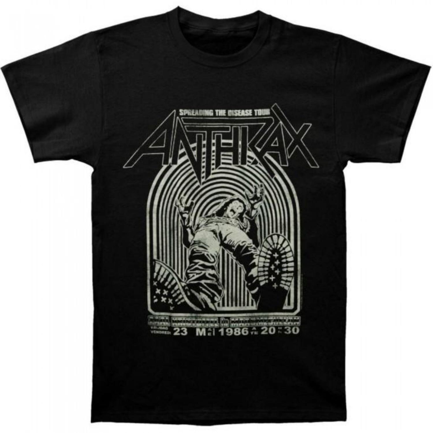 Anthrax Unisex Adult Spreading The Disease Cotton T-Shirt S