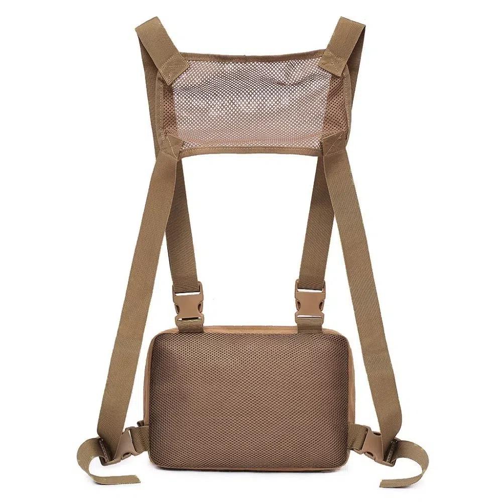 Waterproof Outdoor Vest Backpack Adjustable Outdoor Chest Rig Pouch Sports Chest Pack Climb