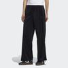 Adidas Originals Trefoil Track Pants Wide Leg Mid Rise Drawstring Knit Sports Pants Women Pants Black GV2926