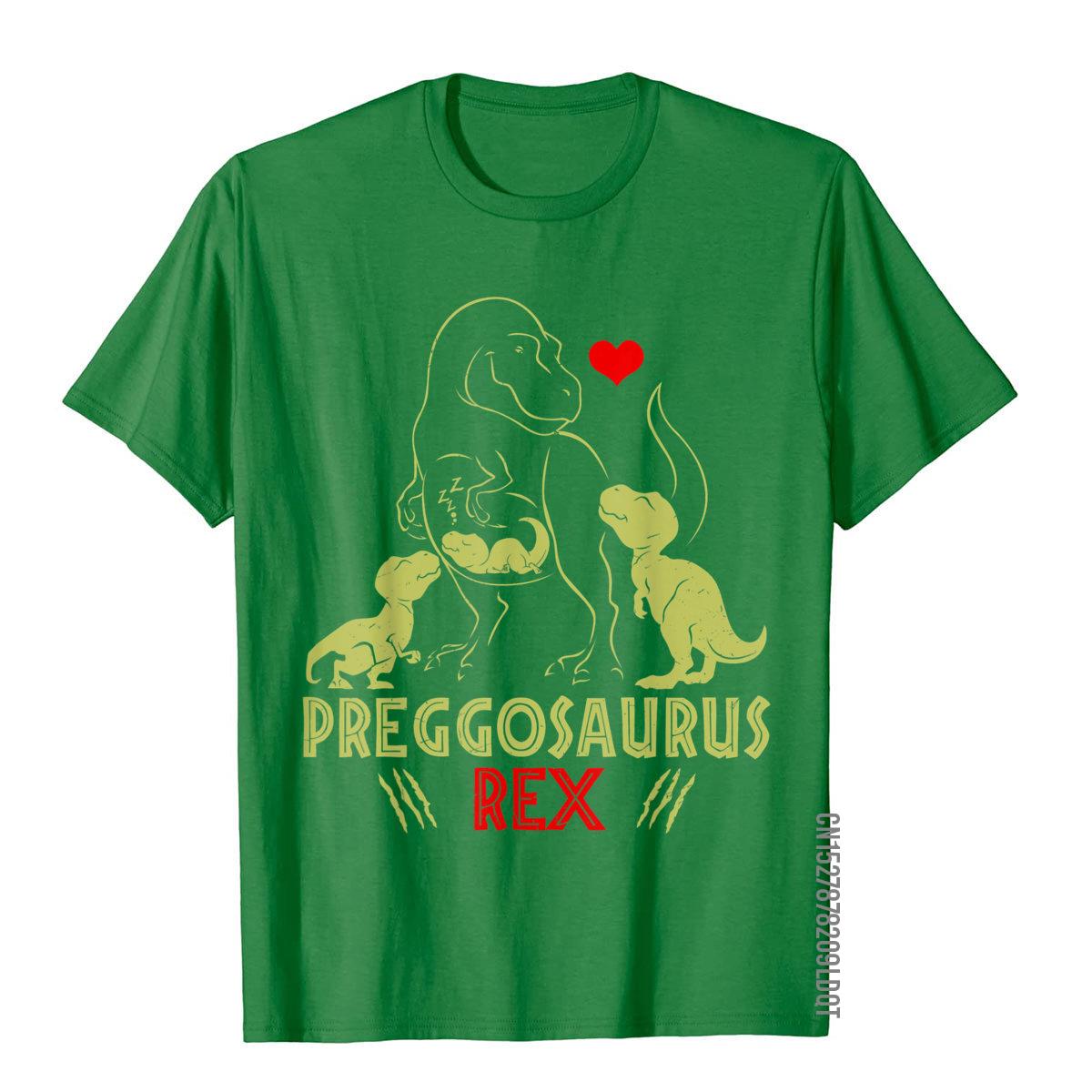 

Mamasaurus Pregosaurus Rex Funny Pregnancy Have Three Kids TShirt Cotton Man T Shirts Custom Tees Company Comfortable 4XL