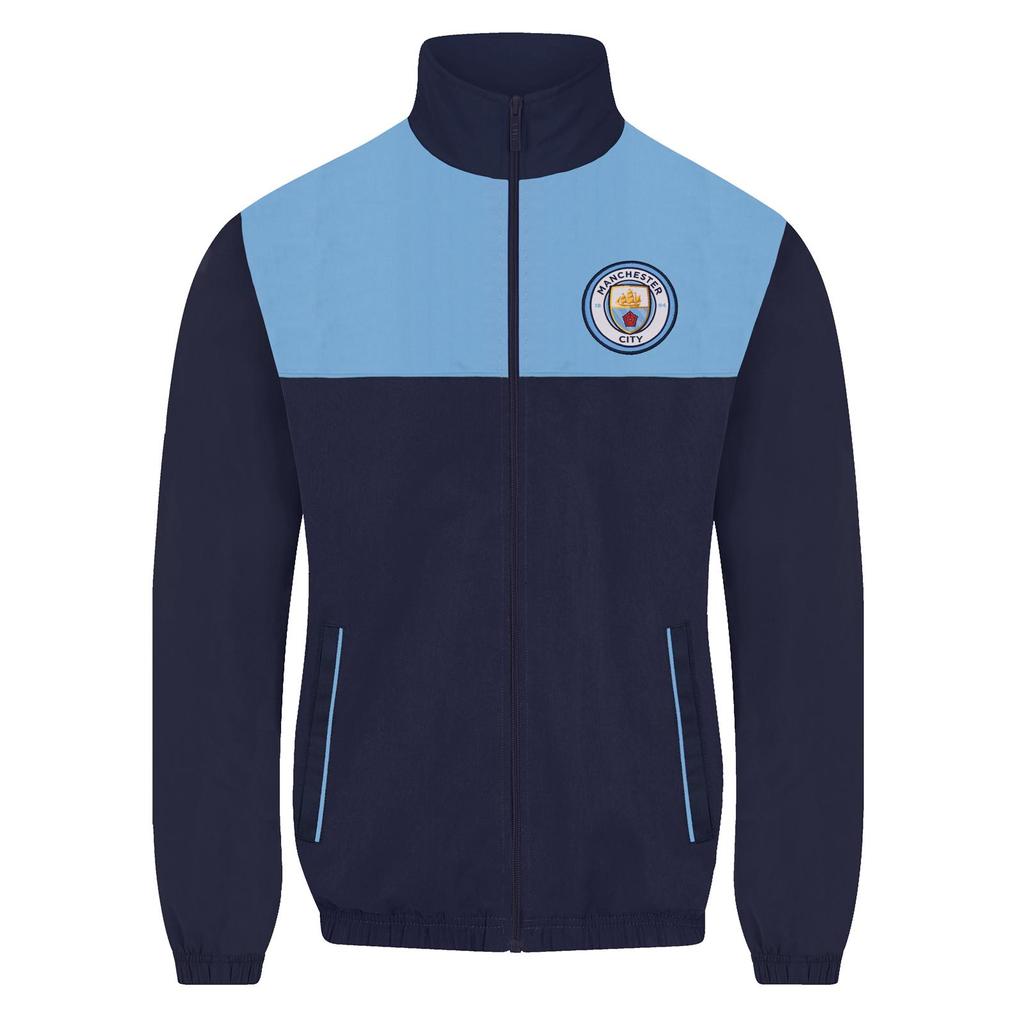 Manchester City FC Mens Crest Two Tone Tracksuit